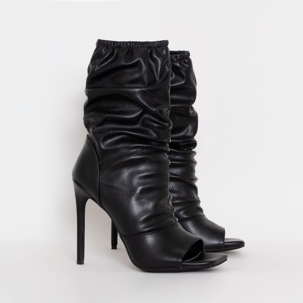 Ruched Ankle Boots